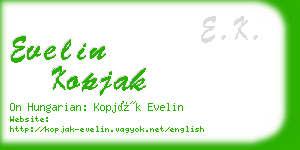 evelin kopjak business card